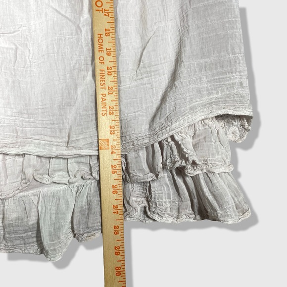 Belle France Embroidered Tank Top Women XL Pink Boho Cottagecore Lagenlook Fairy - Picture 7 of 8